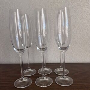 Lenox Tuscany Classic Champagne Glasses Flute 10" Crystal Tasting Barware Set 6